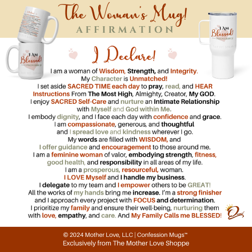 The Woman's Mug - I Am Blessed! ❤️ Confession Mug™️ - 20 oz. White Glossy mug