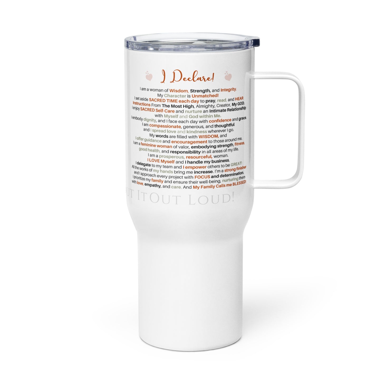 The Mother's Mug - I Am Blessed! ❤️ TRAVEL Confession Mug™️ - 25 oz.