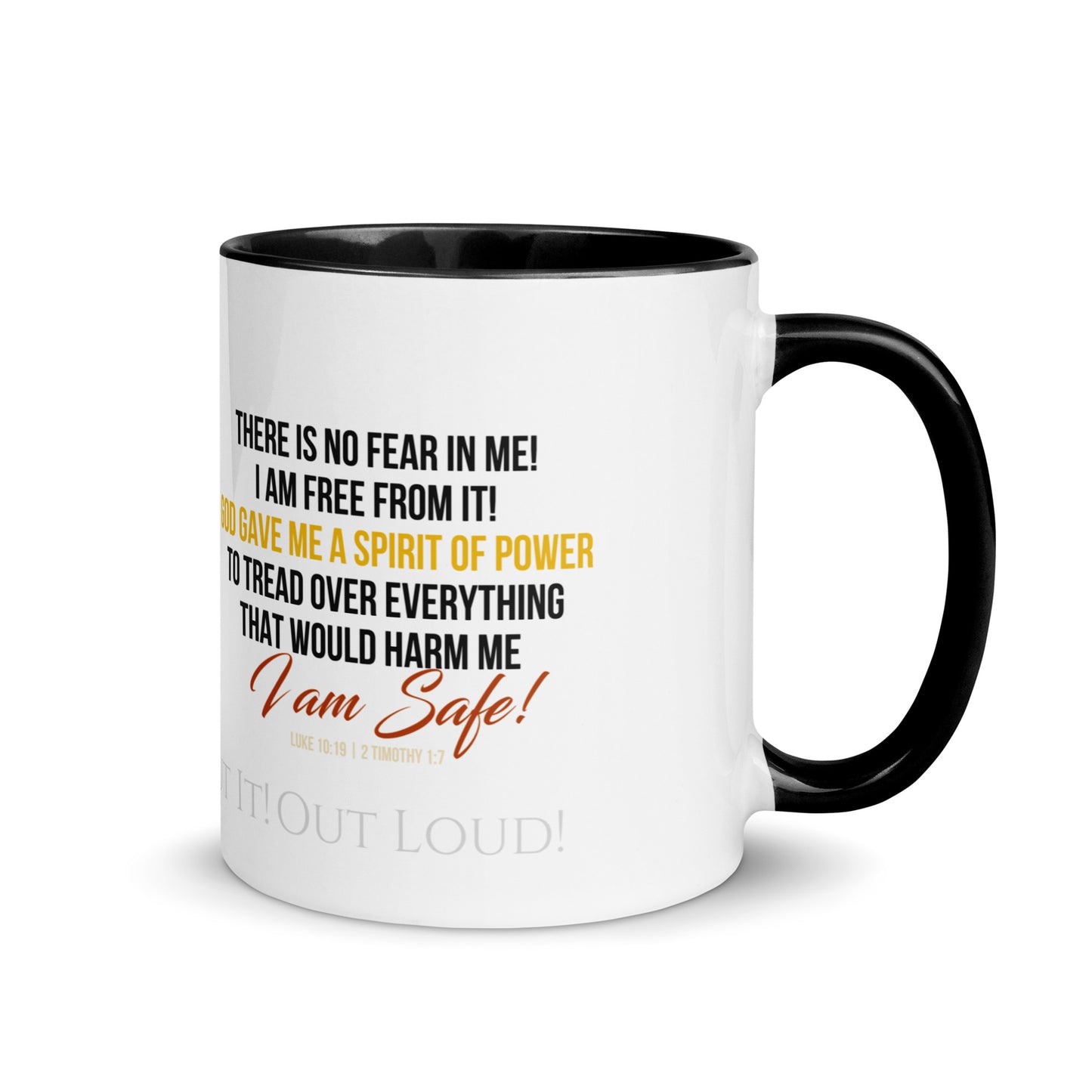 Confession Mug: Free From Fear with Color Inside