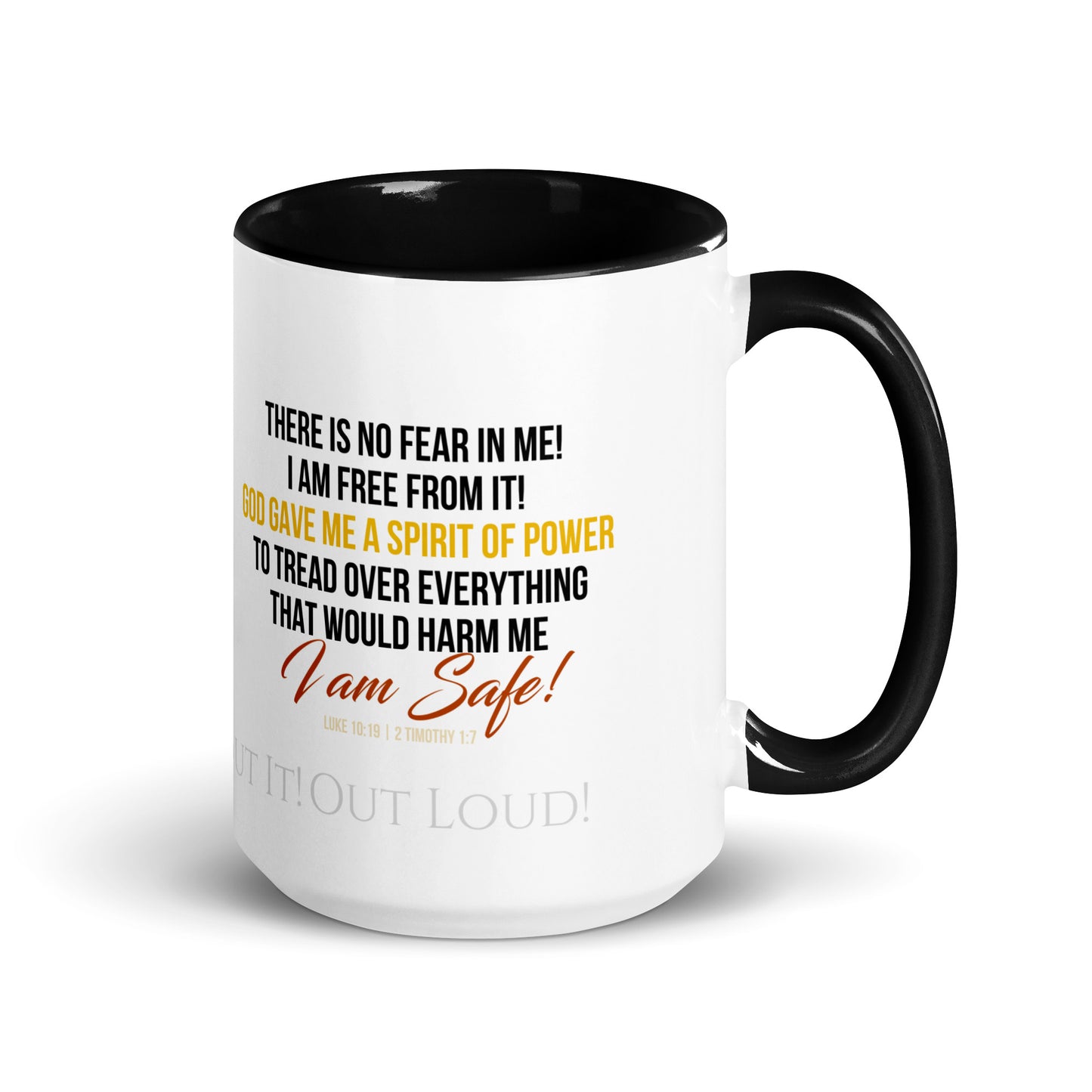 Confession Mug: Free From Fear with Color Inside