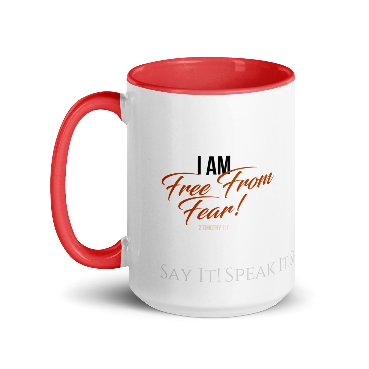 Confession Mug: Free From Fear with Color Inside