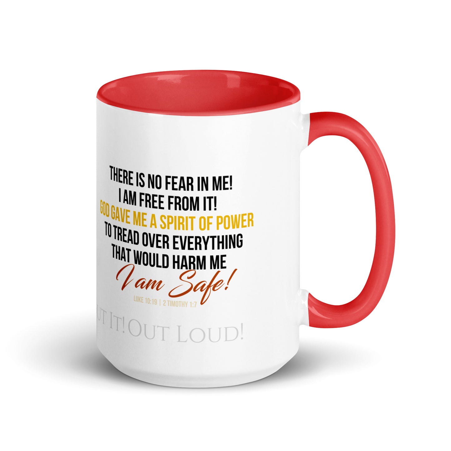 Confession Mug: Free From Fear with Color Inside