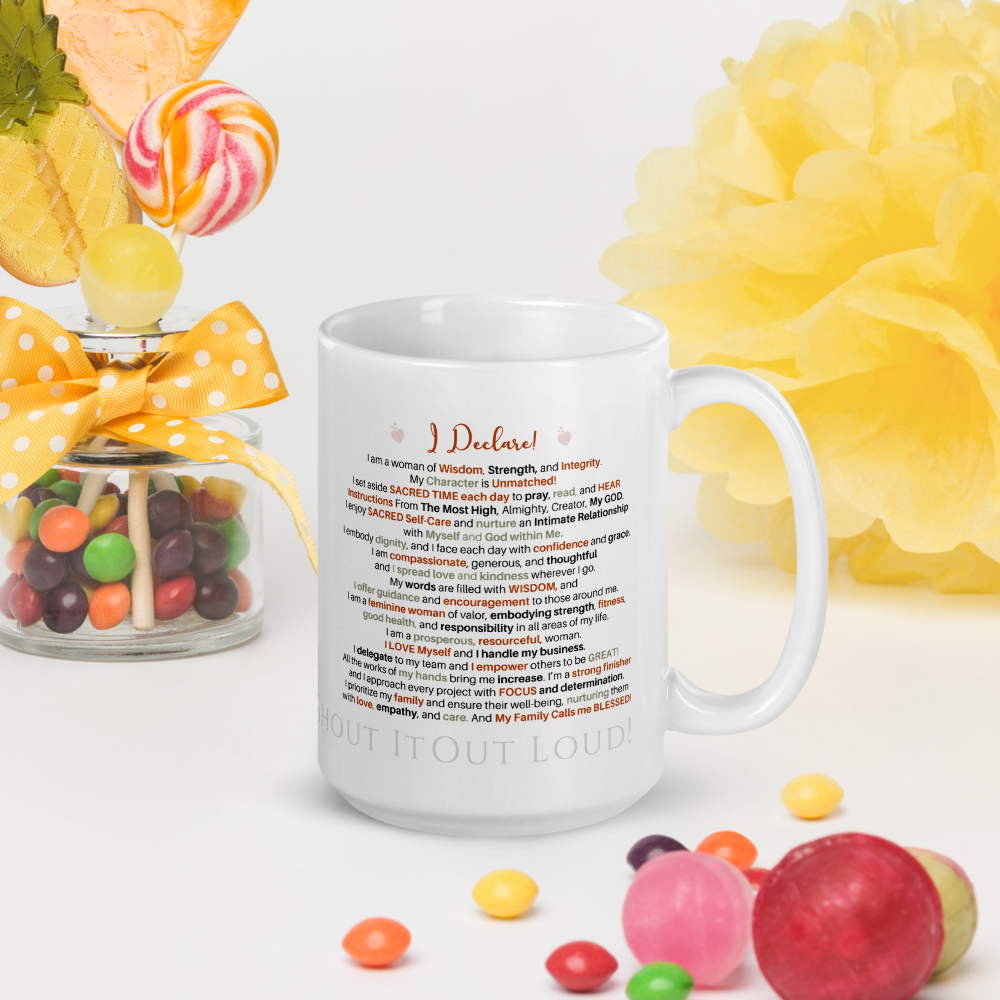 The Woman's Mug - I Am Blessed! ❤️ Confession Mug™️ - 20 oz. White Glossy mug